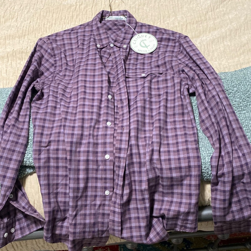 Men’s large long sleeve NWT criquet shirt